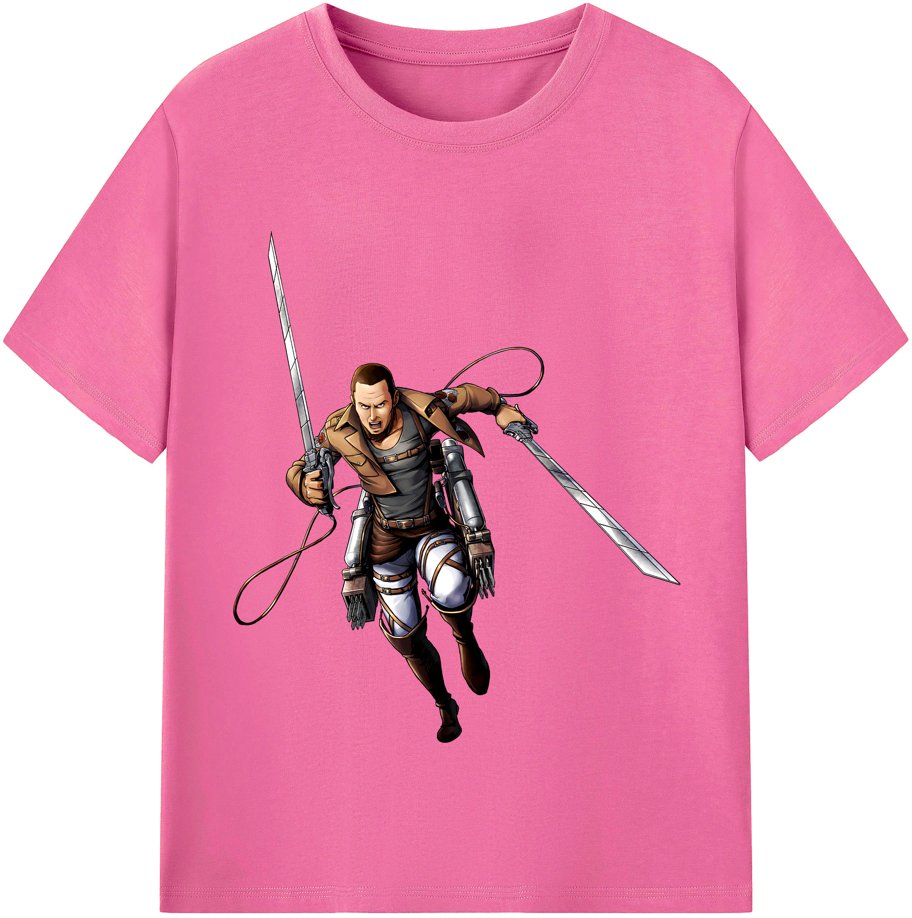 （画像用） 進撃の巨人 Attack on Titan レディースカジュアルプリントTシャツ（綿100％）